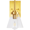 Buy Golden Wall Lamp - Crystal Shade - Runa Gold 59844 at Privatefloor