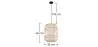 Bamboo Ceiling Lamp - Boho Bali Design Pendant Lamp - Mane image 7