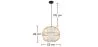 Bamboo Ceiling Lamp - Boho Bali Design Pendant Lamp - Kaula image 7