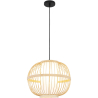 Buy Bamboo Ceiling Lamp - Boho Bali Design Pendant Lamp - Kaula Natural wood 59851 - prices