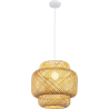 Buy Bamboo Ceiling Lamp - Boho Bali Design Pendant Lamp - Kamon Natural wood 59853 - prices