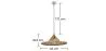 Bamboo Ceiling Lamp - Boho Bali Design Pendant Lamp - Flora image 7