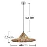 Bamboo Ceiling Lamp - Boho Bali Design Pendant Lamp - Flora image 7