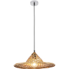 Buy Bamboo Ceiling Lamp - Boho Bali Design Pendant Lamp - Flora Natural wood 59854 - prices