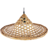 Buy Bamboo Ceiling Lamp - Boho Bali Design Pendant Lamp - Flora Natural wood 59854 at Privatefloor