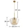 Crystal Ceiling Lamp - Vintage Design Pendant Lamp - Erik image 7