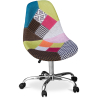 Buy Office Chair with Wheels - Desk Chair - Upholstered in Patchwork -  Simona  Multicolour 59866 at Privatefloor