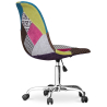 Buy Office Chair with Wheels - Desk Chair - Upholstered in Patchwork -  Simona  Multicolour 59866 Home delivery