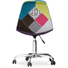 Buy Office Chair with Wheels - Desk Chair - Upholstered in Patchwork -  Simona  Multicolour 59866 with a guarantee