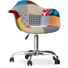 Buy 
Office Chair with Armrests - Desk Chair with Wheels - Upholstered in Patchwork - Patty Multicolour 59867 at Privatefloor
