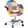 Buy 
Office Chair with Armrests - Desk Chair with Wheels - Upholstered in Patchwork - Patty Multicolour 59867 in the Europe