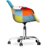 Buy 
Office Chair with Armrests - Desk Chair with Wheels - Upholstered in Patchwork - Patty Multicolour 59867 Home delivery