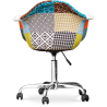 Buy 
Office Chair with Armrests - Desk Chair with Wheels - Upholstered in Patchwork - Patty Multicolour 59867 - in the EU