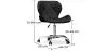 Office Chair with Wheels - Swivel Desk Chair - Upholstered in Leatherette - Wito image 7
