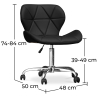 Buy Upholstered PU Office Chair - Wito Black 59871 - prices