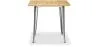 Square Industrial Dining Table - Wood and Metal - Stylix image 7