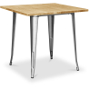 Buy Stylix Dining Table - 80 cm - Light Wood Steel 59874 - in the EU