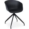 Upholstered Office Chair with Armrests - Black Design Desk Chair - Jodie - Joan image 7