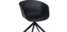 Upholstered Office Chair with Armrests - Black Design Desk Chair - Jodie - Joan image 7