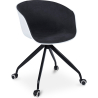 Buy Jodie White Padded Office Chair with Wheels Dark grey 59887 - prices