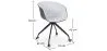 Upholstered Office Chair with Armrests - Desk Chair with Castors - Black and White - Jodie image 7