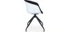 Upholstered Office Chair with Armrests - Black and White Desk Chair - Jodie image 7