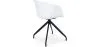 Upholstered Office Chair with Armrests - Black and White Desk Chair - Jodie image 7