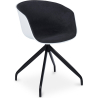 Buy Upholstered Office Chair with Armrests - Black and White Desk Chair - Jodie Dark grey 59889 - prices