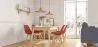 Fabric Upholstered Dining Chair - Scandinavian Style - Denisse image 7