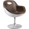 Buy Tulip Aviator Armchair - Microfiber Aged Leather Effect Brown 25622 - in the EU