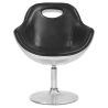 Buy Tulip Aviator Armchair - Premium Leather Black 25623 - in the EU