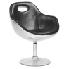 Buy Armchair with Armrests - Aviator Style - Leather - Tulip Black 25623 - prices