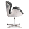 Buy Swan chair Aviator armchair premium leather Black 25626 at Privatefloor