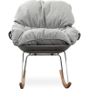 Buy Padded Rocking Chair - Scandinavian Design - Ruma Grey 59895 - in the EU