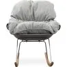 Padded Rocking Chair - Scandinavian Design - Ruma image 7