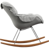 Buy Padded Rocking Chair - Scandinavian Design - Ruma Grey 59895 in the Europe