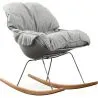 Padded Rocking Chair - Scandinavian Design - Ruma image 7
