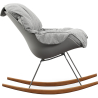 Buy Padded Rocking Chair - Scandinavian Design - Ruma Grey 59895 at Privatefloor