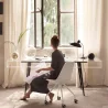 Office Chair with Wheels - White Desk Chair - Canva image 7