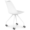 Buy Office Chair with Wheels - White Desk Chair - Canva White 59904 Home delivery
