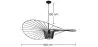 Ceiling Lamp - Pendant Lamp Pamela Design - 100cm - Vertical image 7