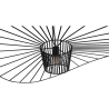 Buy Ceiling Lamp - Pendant Lamp Pamela Design - 100cm - Vertical Black 59905 at Privatefloor