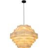 Buy Wooden Ceiling Lamp - Boho Bali Design Pendant Lamp - Aura Natural wood 59907 - prices