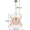 Buy Retro Style Metal Hanging Lamp Gold 59908 - in the EU