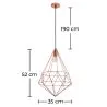  Retro Ceiling Lamp - Geometric Pendant Lamp - Yak image 7