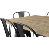 Buy Hairpin 120x90 Dining Table + X6 Stylix Chair Black 59922 - prices