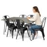 Pack Dining Table - Industrial Design 150cm + Pack of 6 Dining Chairs - Industrial Design - Hairpin Stylix image 7