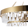 Buy Crystal Ceiling Lamp - Chandelier Pendant Lamp - Loraine Gold 59929 in the Europe
