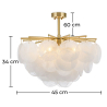 Buy Crystal Chandelier Lamp Gold 59930 in the Europe