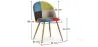 Dining Chair - Upholstered in Patchwork - Scandinavian Style - Simona image 7